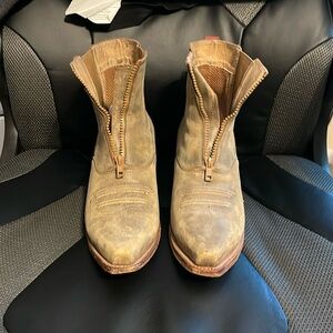 Brown, Twisted X Western booties.  Size 10 women’s.  “Stepping Out” model.
